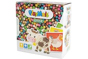 PlayMais Mosaic Little Farm kit de Loisirs créatifs pour Filles et garçons de 3 Ans + | Plus de 2300 pièces & 6 modèles de mosaïques avec des Animaux de Ferme |