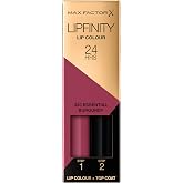Max Factor LipFinity Lip Colour Lipstick, Shade 330 Essential Burgundy - Step 1: 2ml Step 2: 0.1oz