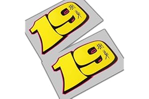 Twisted Melon - Pegatina para Motocicleta Alvaro Bautista 19 WSBK, 2 Unidades