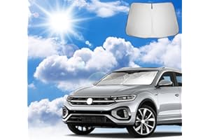 Coleya Parasol para Coche Compatible con VW T-ROC 2018-2025, Parasol para Parabrisas Delantero de Coche, Accesorios VW T-ROC Protección Solar, Protección UV, Plegable