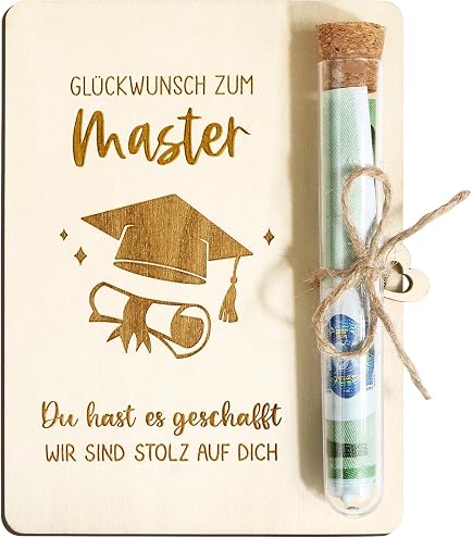Geldgeschenkbox Zum Schulabschluss – Schwarz-gold, Klasse 2025, Mit Dekorativer Box