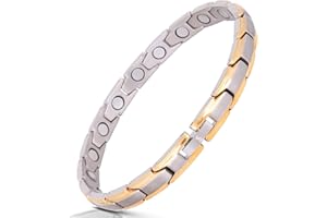 Smarter LifeStyle - Pulsera Elegante de Terapia Magnética de Titanio Para Las Mujeres Alivio Del Dolor Para la Artritis y El Túnel Carpiano