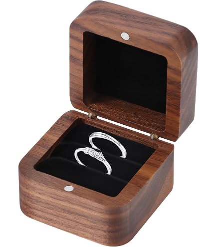 Scatola di anello di legno di vibrazione premium
