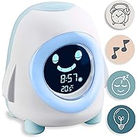 snuutje Licht-Wecker Pino Kinderwecker mit Nachtlicht, Musik und Beleuchtung, Aufwach- und Schlaf-Trainer…