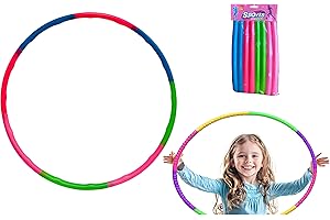 GENERICO Hula Hop Bambini Colorato Cerchio Ginnico Diametro cm 60 Hula Hop Smontabile Regolabile Fitness Anello da Ginnastica per Bambini e Adulti Bambina Fitness Danza Yoga Addestramento Animali Domestici