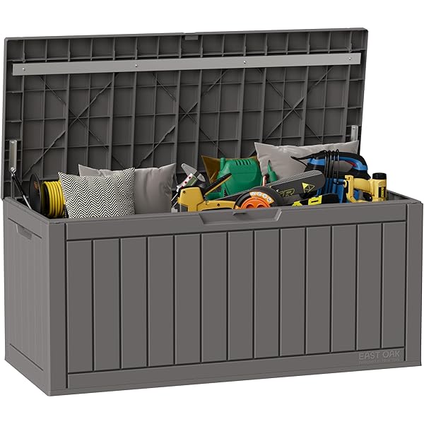 Deck Box Keter Kentwood 92 Gallon Resin -Organization