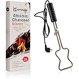 KITOSUN Accenditore Elettrico Carbone per Barbecue - accensione Semplice e Veloce di bricchette, Senza scintille o Fiamme, El