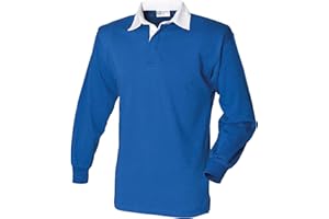 123T Front Row Long Sleeve Plain Rugby Shirt Blank FR100