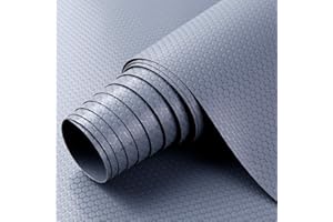 ‎HOOTOWN Shelf Liner Küchenschubladenmatten, nicht klebende EVA-Material-Kühlschrankauskleidungen mit wasserdichtem, haltbarem Kühlschranktisch Tischsets für Schrank, Schubladenauskleidung (Grau, 30cmx150cm)
