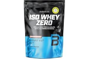 BioTechUSA Iso Whey Zero | Premium Whey Protein Isolate | Grass-Fed | Enzyme-Free | Sugar- and Gluten-free, 454 g, Chocolate