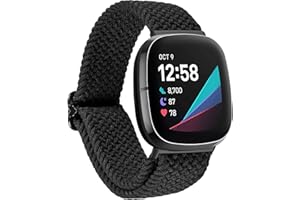 Songsier Bracelet Compatible avec Fitbit Versa 3，Bracelet Fitbit Sense, Bracelet en Élastiques Nylo pour Fitbit Versa 3