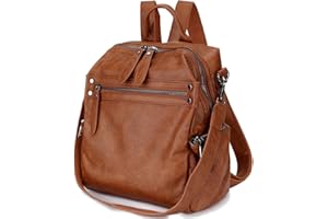 MayBlosom Women Backpack Purse, PU Leather Fashion Convertible 2 Ways Shoulder Bag Travel Daypacks for School Work