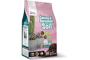 Cactus Succulent Soil Grow Buddha - Natural Cactus and Succulent Indoor Potting Compost Mix - Enriched with Special Nutrients –Cactus and Succulent Potting Soil Compost Mix for Indoor Plants (2L)