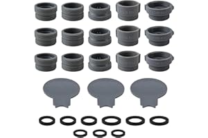 DIYCUT Lot de 3 Adaptateur Robinet Cuisine, Universel Mousseur Robinet Étanche, Douchette Evier Cuisine Adaptateurs, avec Joint, pour Cuisine, Salle de Bain, Évier, Filtre à Eau