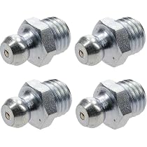 Graisseurs 1/8 BSP Angle 180° - Lot De 4 - Pour Pompe à Graisse Manuelle Tracteur/Engin Agricole