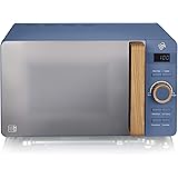 Swan Nordic - Microonde digitale 20 l, 6 livelli di funzionamento, 800 W, timer 30 min, facile da pulire, design moderno, man