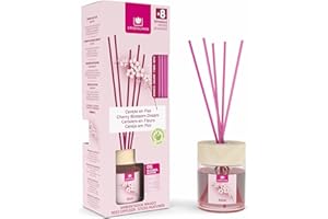 Cristalinas 35ml Cherry Blossom Air Fresheners for Home - Reed Diffusers for home - Home Fragrance Lasts upto 8 weeks - Room Diffuser Sticks with Coloured Fragrance Oil