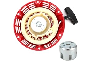 SPACNANA Arrancador de Tiro Placa 168 Reel de Tiro Motor Gasolina Reel de Tiro Arrancador Generador 2-3KW Arrancador de Tiro para Generadores 2-3KW Cortacésped Piezas de Repuesto