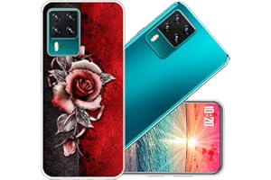 vingarshern Case for CUBOT X50 Cover Slim Fit Soft,Ultra Flexible TPU Bumper Cover for Cubot X50 Case Silicone Shell Protector,Rose (Red)