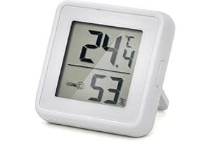 Termometro Ambiente e Igrometro Digitale – Display LCD, Magnetico/da Tavolo/da Parete, Indicatore Comfort Dry/Com/Wet