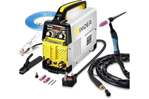 S SIMDER SSIMDER Tig Welder TIG-200 220V TIG MMA 2 in 1 Welding Machine Stick Arc Welding DC IGBT Inverter Welder Machine for Metal Fabrication/Automotive/DIY/Workshops,Best for Beginner