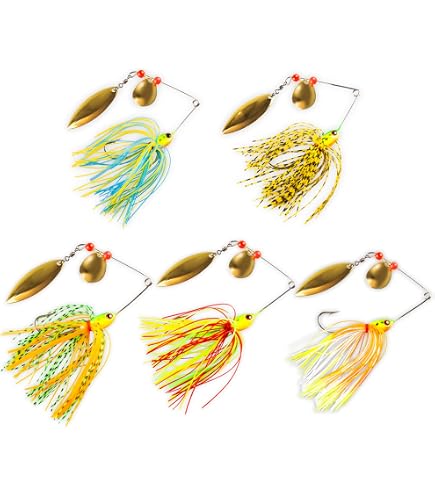 Spinner Fladen Wiggo Per Pesca - Scelta Colori: Ottone/Nero/Rosa, Ottone/Giallo/Rosso - Foto 5