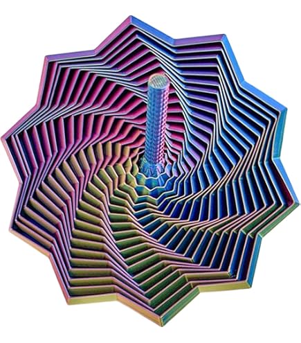 Fractal Fidget Hexagon – Jouet Anti-stress Imprimé 3D – Symétrie, Rotation, Sensoriel – Enfants Adultes