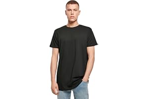 Build Your Brand Men's Shaped Long Tee T-Shirt