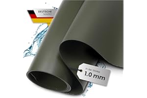 TeichVision - Premium PVC Pond Liner Olive Green - Thickness 1 mm - 2 m x 5 m PVC Film Olive Green Suitable for Ponds, Biotopes and Natural Swimming Pools