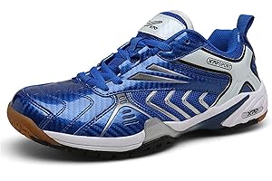 FJJLOVE Men Badminton Shoes, Professional Table Tennis Shoes Lightweight Tennis Sneakers