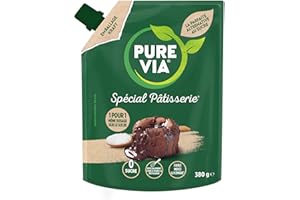 Pure Via - Spécial Pâtisserie - Alternative d'origine naturelle au sucre pour pâtisser - Zéro Calorie, Zéro Sucre | 380g