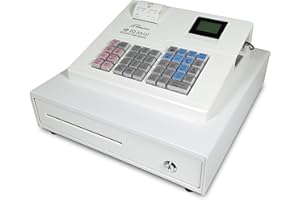 CRG XA137 Basic Cash Register Till White. Ideal for Retail. Simple to Setup and Operate.