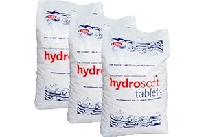 3 X Hydrosoft Salt Tablets, 25 Kg White