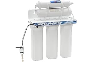 Naturewater NW-PR305 Filtro de agua 5 etapas con grifo y válvula corta tres vías 2,5 m manguera