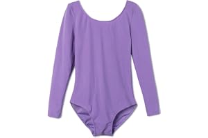 TiaoBug Balettbodytröja för flickor, barn, kortärmad, långärmad, balettdräkt, gymnastikdräkt, tröja, gymnastikdräkt