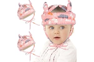 CHUNER Bambino Casco Protettivo, 2 Pezzi Cappello Infantile di Sicurezza di Protezione, Infante Regolabile Caschetto di Protezione del Bambino Casco Traspirante per i Più Piccoli