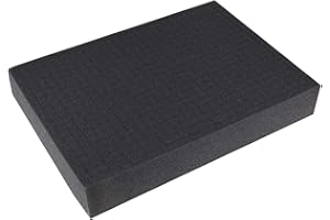 HMF 1458-70 Schiuma espansa, schiuma a forma di cubo, schiuma acustica | 345 x 275 mm | inserto per valigia | Miniature, Tabletop | Altezza: 70 mm