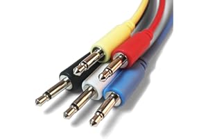 SCAPESOUND Cavi patch Eurorack mono mini jack 3.5mm (5 lunghezze / 10 colori disponibili) Set da 5 cavi