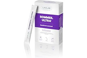 Sommeil Ultra: Sommeil Profond Réparateur, Moins de Réveils, de Fatigue : Théanine, Glycine, Mélatonine sticks liquides