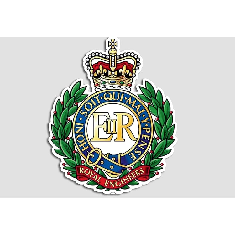 Badge Régimentaire Royal Engineers Pour Blazer - Broderie Fil Bullion, Qualité Supérieure, Finition Main