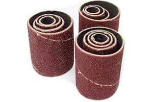 LINE10 Tools 12 Pack Spindle Sanding Sleeves, 2 Inch Long, Medium 80 Grit