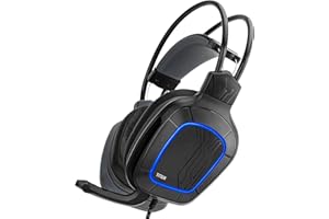 NITHO Titan Casque Gaming Over-Ear – Haut-Parleurs 50 mm, Audio 7.1 pour PC, Microphone Flexible, Éclairage RGB – USB – Compatible PS4/Xbox/Switch/Laptop – Noir