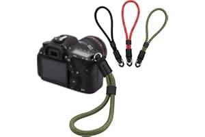 LENS-AID Dragonne pour appareil photo : sangle de poignet en paracorde pour appareil photo reflex numérique