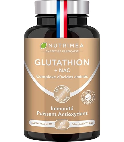 l glutathion réduit bienfaits GLUTATHION Réduit à 98% - L-Glutathion avec Précurseurs dont NAC, Acide  Alpha-Lipoïque & L-Glycine - Obtenu par Fermentation - Antioxydant - 500 mg  Haute Dose