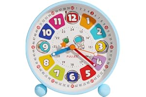 EUNEWR Réveil numérique pour enfants - Sans tic-tac - Sans tic-tac - Pour écoliers, filles et garçons - Bleu