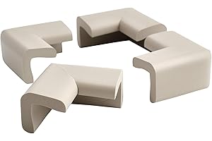 Prince Lionheart Protezioni Angoli | Schiuma Morbida Ammortizzante | 4 Angoli | Nastro Biadesivo 3M | Facile Pulizia | Facile Montaggio E Rimozione | Previeni Incidenti | Paraspigoli - Neutro