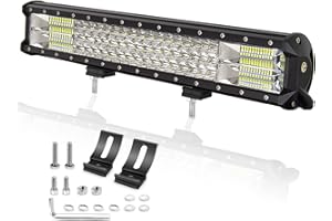 ‎WILLPOWER Willpower Arbeitsscheinwerfer led 12v, 20 Zoll 52CM 288W Offroad LED Scheinwerfer 12V 24V Flutlicht Spotlight Combo IP67 Wasserdicht Nebelscheinwerfer für Traktor SUV ATV LKW Auto Zusatzscheinwerfer