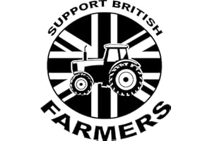 GENERIC Support British Farmers Vinyl Decal (Black)