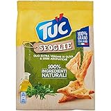 Tuc Sfoglie, Olio Extravergine di Oliva & Erbe Aromatiche, Triangolini Sottili e Croccanti Cotti al Forno, 170g