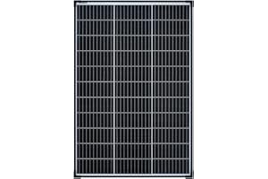 enjoy solar® 100W 12V Monokristallines Solarmodul, 182mm Solarzellen 10 Busbars Solarpanel ideal für Wohnmobil, Balkonanlage, Gartenhäuse, Boot